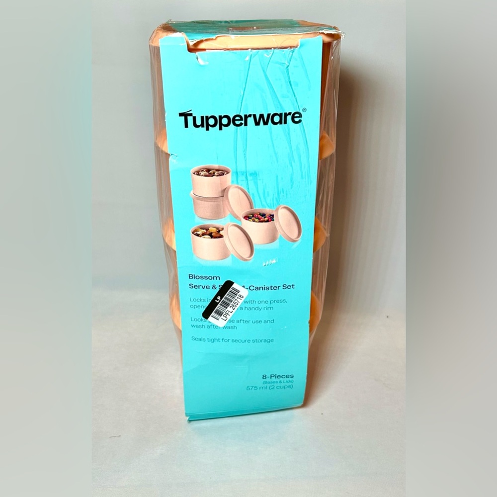 NIB: Tupperware Blossom Set of 4 Serve & Store Canisters